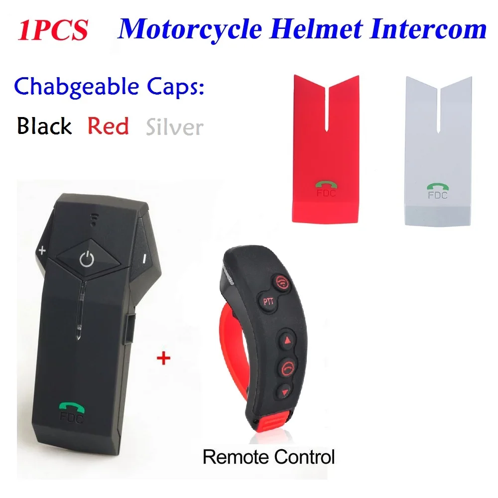 

Motorcycle Helmet Headset Intercom Systems Two-way 1000M NFC COLO-RC with L3 Handlebar Remote Controller Handsfree with FM Radio