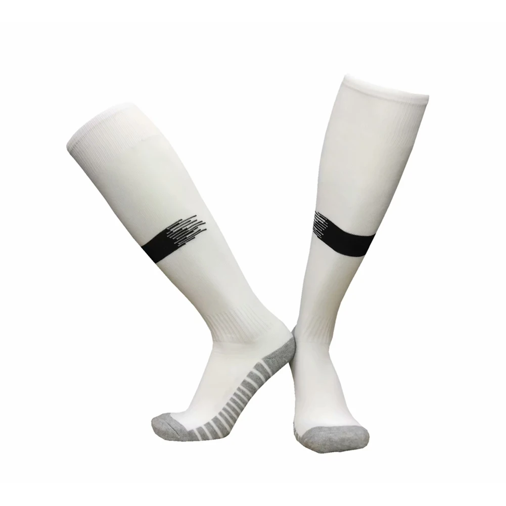 

2019 Men Professional Sports Soccer Socks Football Club Sock Knee-High Breathable High Elastic Adult Long Stocking Socks