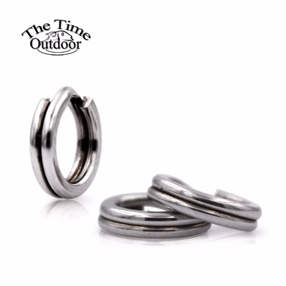 

100 pcs Multi Sizes Stainless Steel Fishing Split Rings Ball Bearing Swivel Solid Rings Fishing Connector Ring Accessories