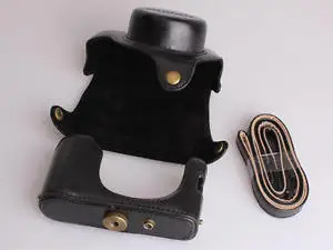 Новинка черная/темно коричневая Ретро сумка из искусственной кожи для камеры