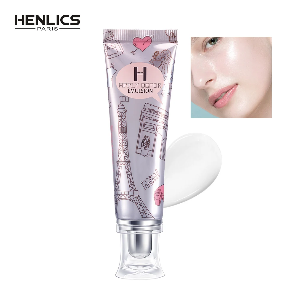 FRANCE HENLICS Face Base Makeup Primer Baby Cream Anti-oxidation Pre-makeup Liquid HD Foundation 35ml SPF15+