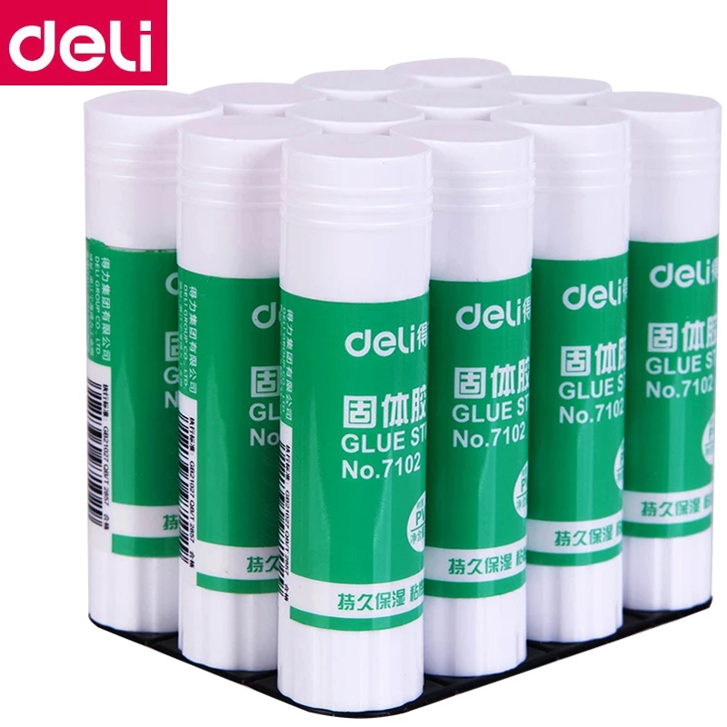 12pcs/lot Deli 7102 Glue Stick Glue Gun Formaldehyde Free 21g