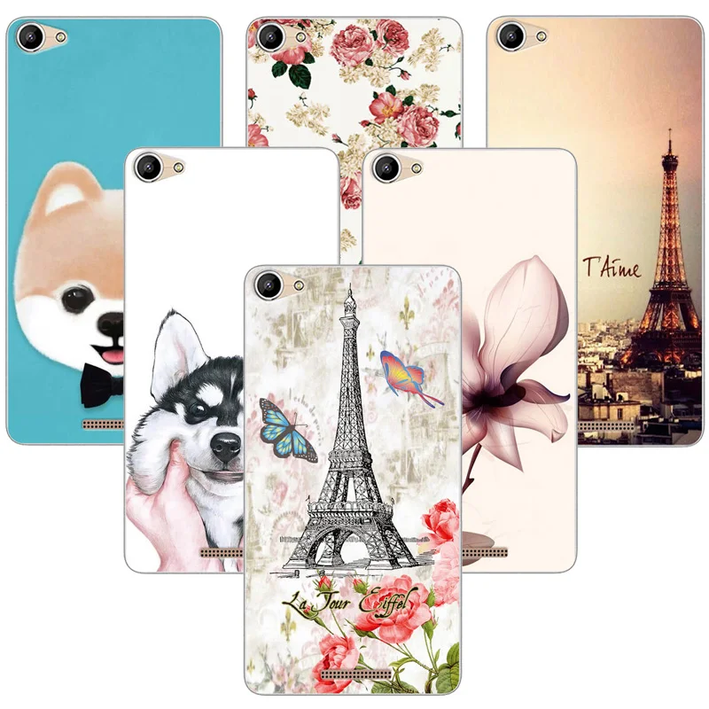 For BQ BQ-5058 Strike Power Easy Case Mobile Phone Back Cover Protection Shell Cute Patterned 5058 BQ5058 Capa |