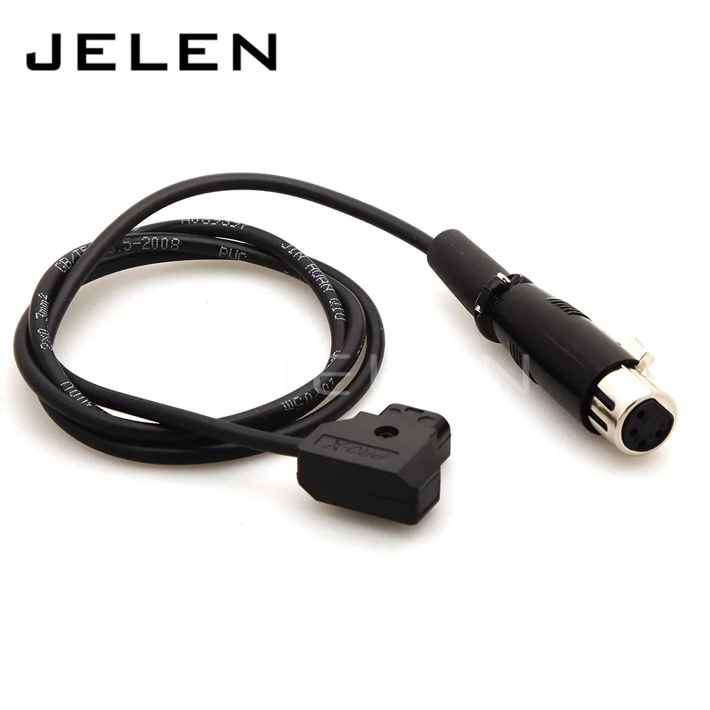 

D-Tap Male to Female 4-Pin XLR Cable for Power Supply Battery Adapter ,Monitor power cord, F55 camera power cord 1M