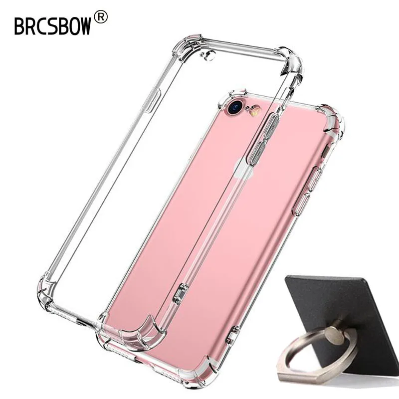 BRCSBOW Transparent TPU Silicone Phone Case Super Shockproof Back Cover Clear Cases For iPhone X XS XR Max 8 7 6 6S Plus |