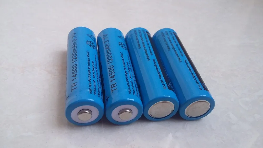 DING Ли Ши Цзя 10 шт./компл. 14500 аккумулятор 3,7 V 1200 mAh Аккумулятор LI-Ion для светодиодный фонарик батареи litio батареи