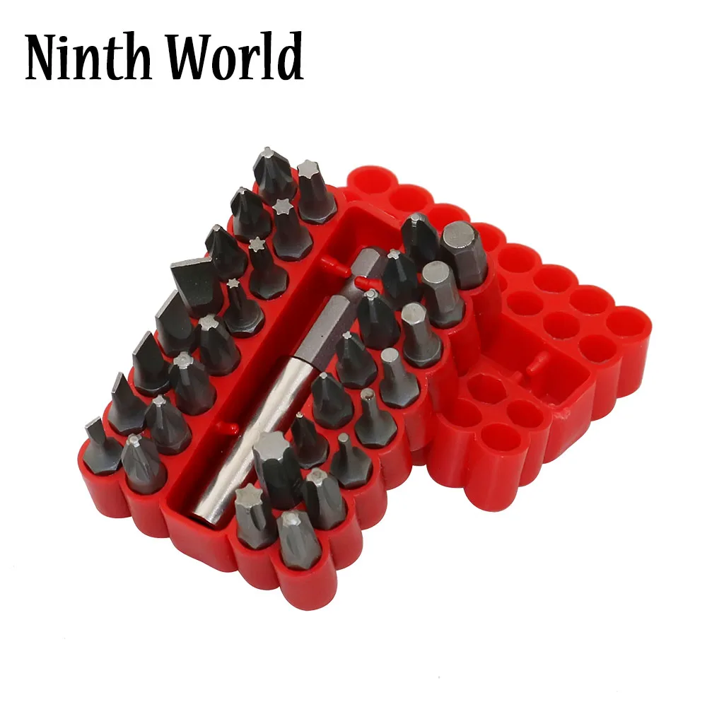

33 Pcs Electric Screwdriver Heads tamper Proof Security Screw Hex Bit Head Set