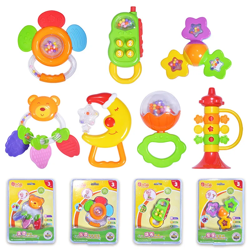 

With Original Package Infant Baby Rattles Toys Hand Bells Baby Toys Teething Educational Baby Rattles Toys For Baby Newborn