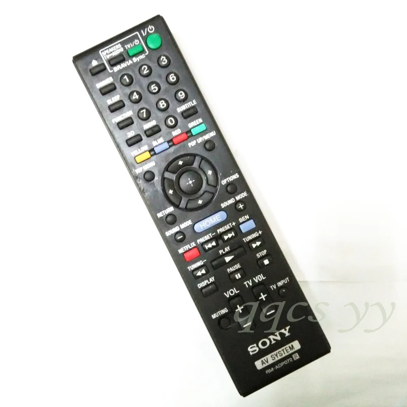 Origimal Remote Control RM ADP072 FOR SONY BDV E190 BDV E290 BDV E490