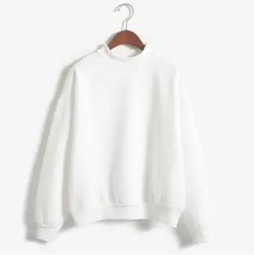 White Толстовка Женская белая зеленая M-2XL плюс размер с длинным рукавом толстовки новые весенние плюс бархатные свободные шикарные свитшоты Feminina LR7 - Цвет: White