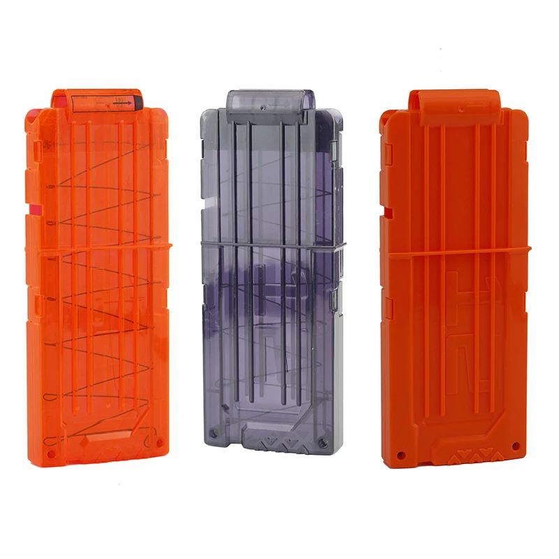 

High Quality Universal 12 Reload Clip Magazines Gun Bullet Clip Replacement Plastic Magazines Toy Gun Soft Bullet Clip for Nerf