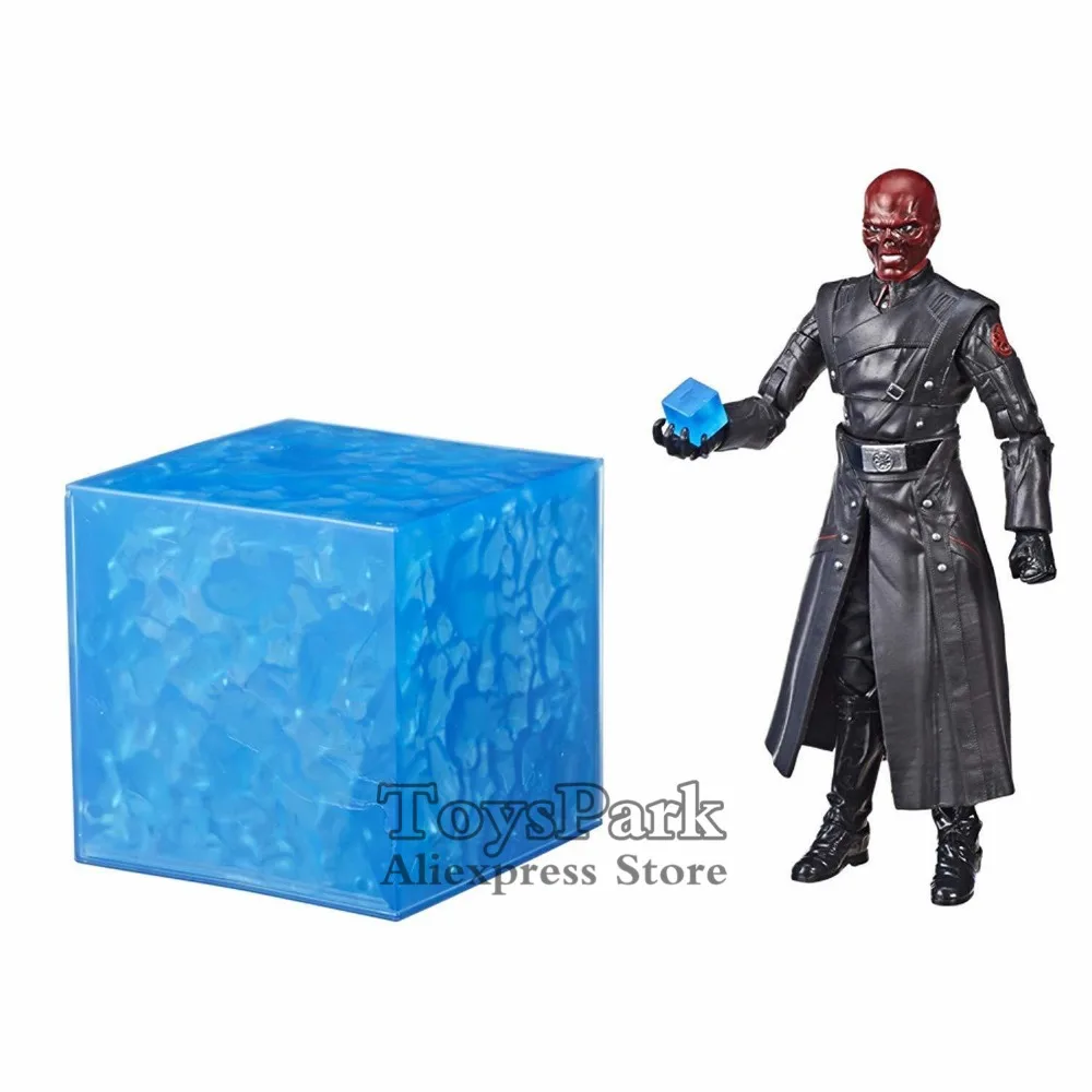 

Marvel Legends SDCC 2018 10th Anniversa 6" Red Skull Action Figure F Electronic Tesseract Cosmic Cube Set Studios Exclusive