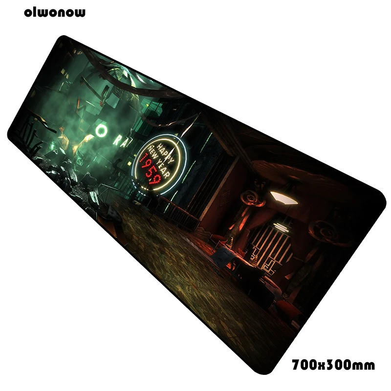 Коврик для мыши bioshock, 70x30 см, игровой коврик для мыши, аниме locrkand, офисный коврик, Настольный коврик, высококлассный коврик для игры, pc gamer, коврики