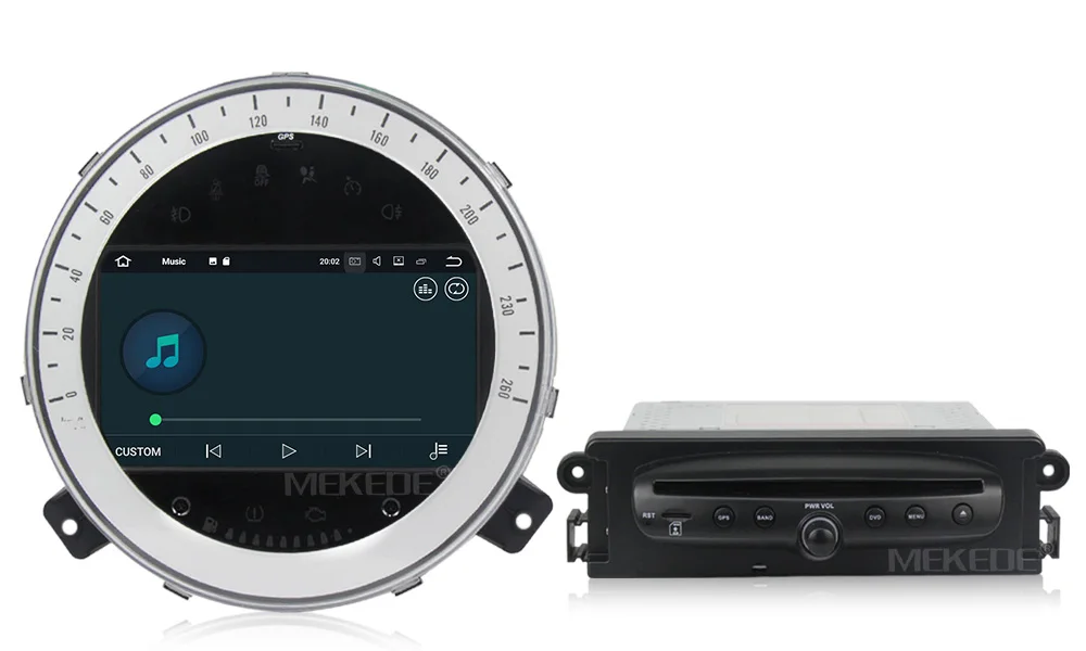 Excellent MEKEDE HD 2DIN Android 8.1 Car DVD Multimedia player for BMW Mini Cooper 2006-2013 Radio Headunit WIFI Quad Core 2GB 15