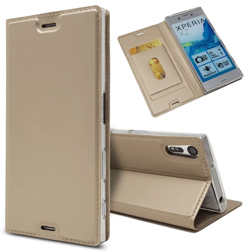 Phone Case For Sony Xperia XZ F8331 F8332 Leather Wallet Purse Flip Case Accessory Soft Shell Coque Etui Capinha Carcasa Hoesje (5)