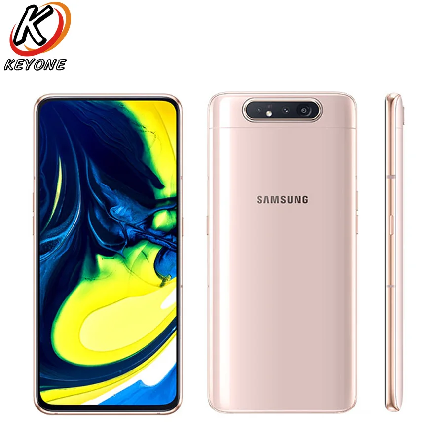 Мобильный телефон samsung Galaxy A80 A805F/DS с глобальной версией, 6,7 дюймов, 8 ГБ ОЗУ, 128 Гб ПЗУ, Snapdragon 730, Android 3700 мА/ч, две sim-карты, NFC