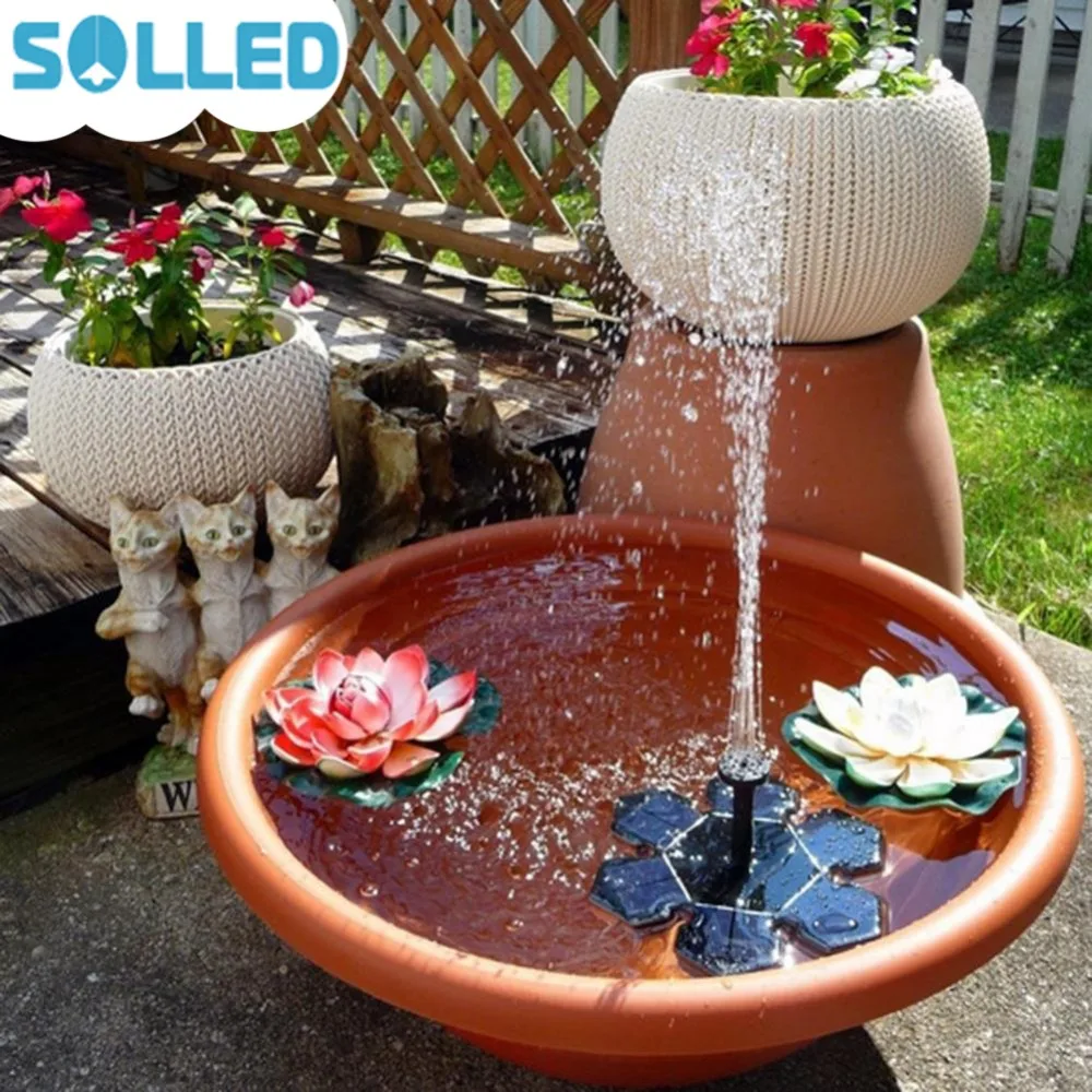 

SOLLED Solar Battery Fountain Pump Water Floating Solar Water Pumps For Garden Pool Outdoor Underwater Decoration