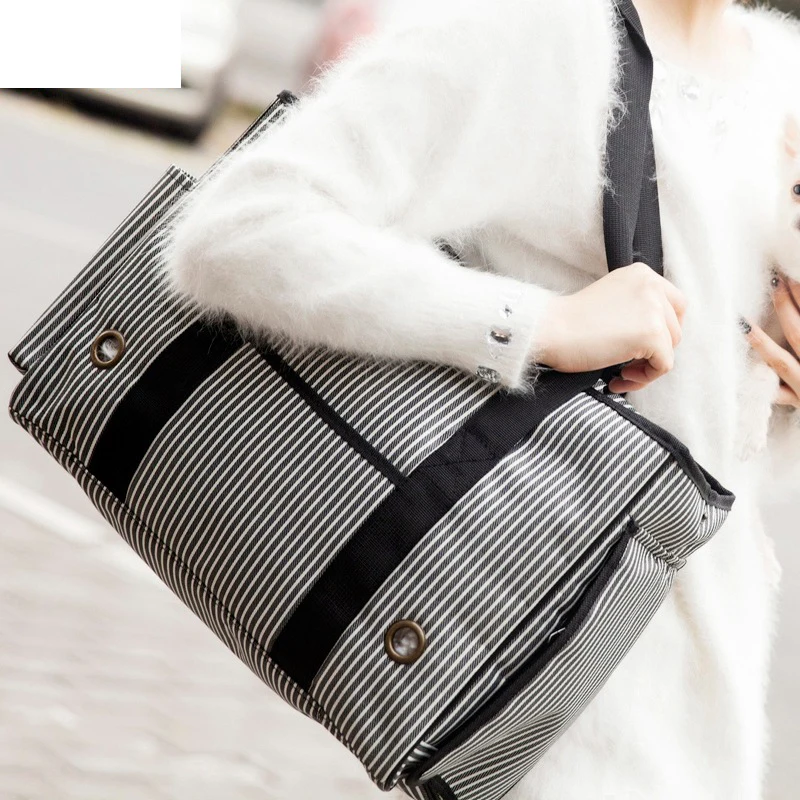 Cat Portable Breathable Cats Foldable Striped Pet Bag Shoulder Cat Bag Pet Backpack Plus Size Dog Transparent Bags