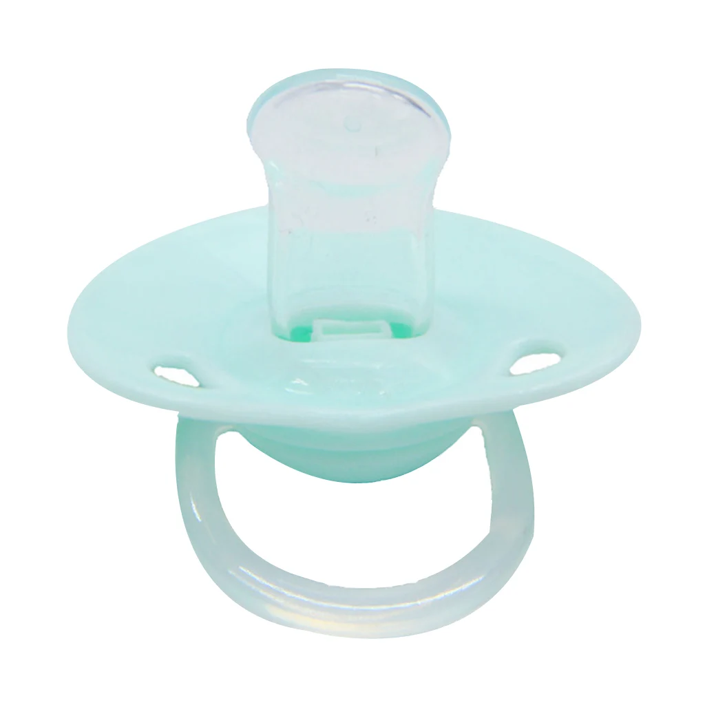 Flat Thumb Baby Infant Toddler Pacifier Silicone Teat Nipple Soother Sucking Teether Toy 2Colors