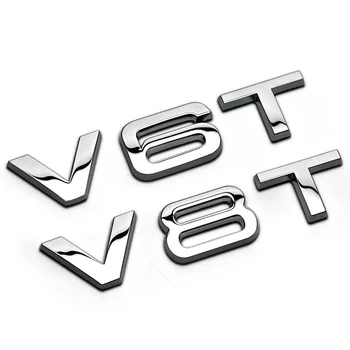

Car Styling Sticker Emblem Decal For Audi S3 S4 S5 S6 S7 S8 RS3 RS4 RS5 RS6 RS7 V6T V8T Car Tail Fender Exterior Body Decoration