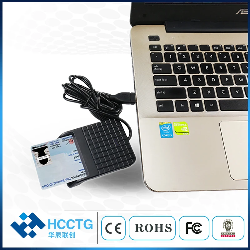 Металлический кронштейн USB 2 0 кредитный чип карта Национальный ID кардридер для