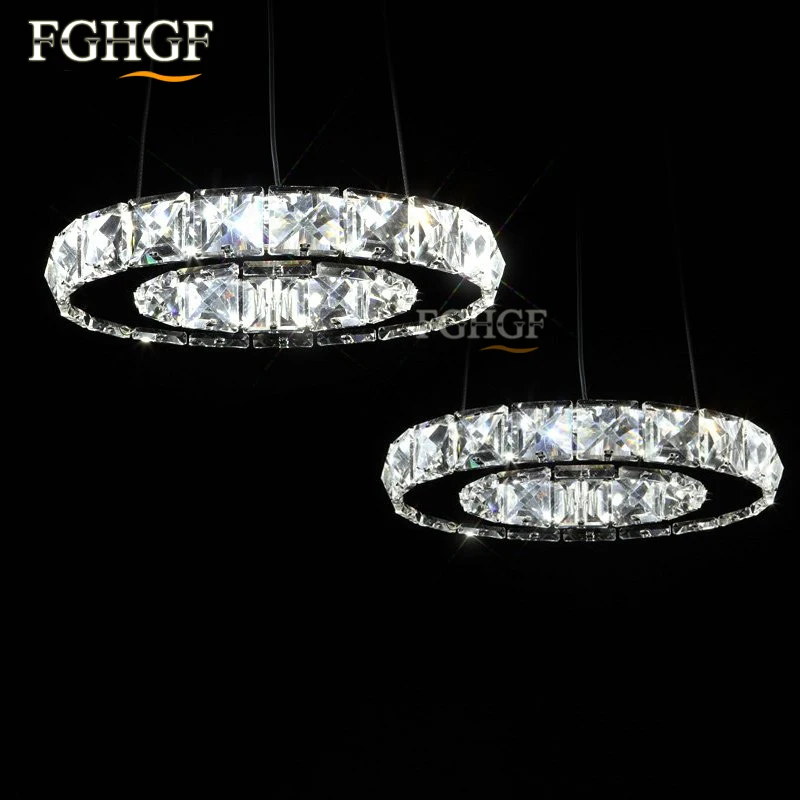 Modern Led Chandelier Lights Ring Circle Lamp For Dining Room Bar suspension luminaire Lustres Chandeliers Lighting Fixtures (2)