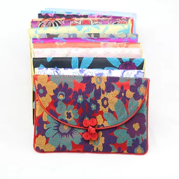 

Chinese knot 3 set Coin Purse Party Favors Silk Brocade Women Money Wallet Credit Card Holder with Coin Pouch 50set/lot