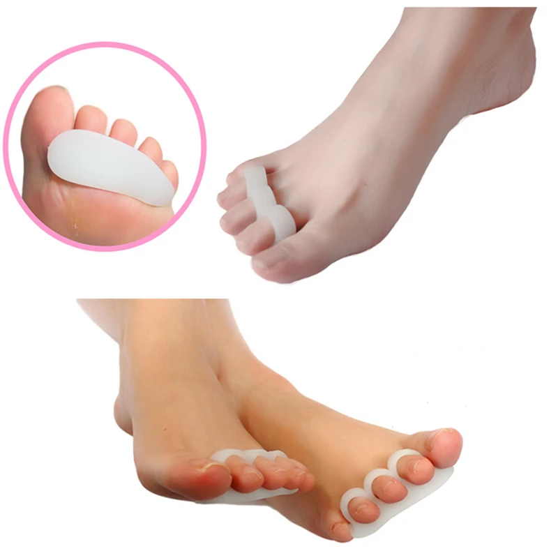 

1 Pair Corrective Toe Separator Hallux Valgus Toes Overlapping Separation Toes Rehabilitation Orthotics Five Holes