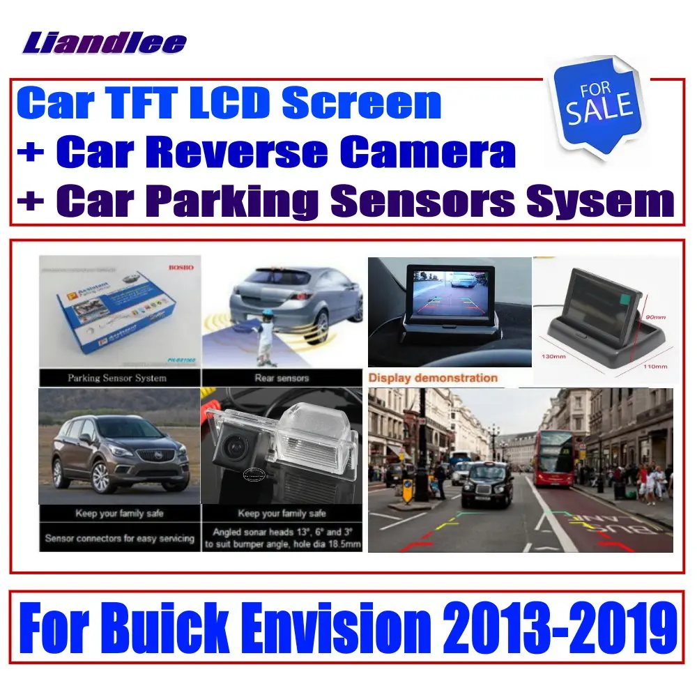 

Liandlee For Buick Envision 2013-2019 Car HD Monitor Display / CCD Reverse Rear View Camera / Digital Parking Sensors System