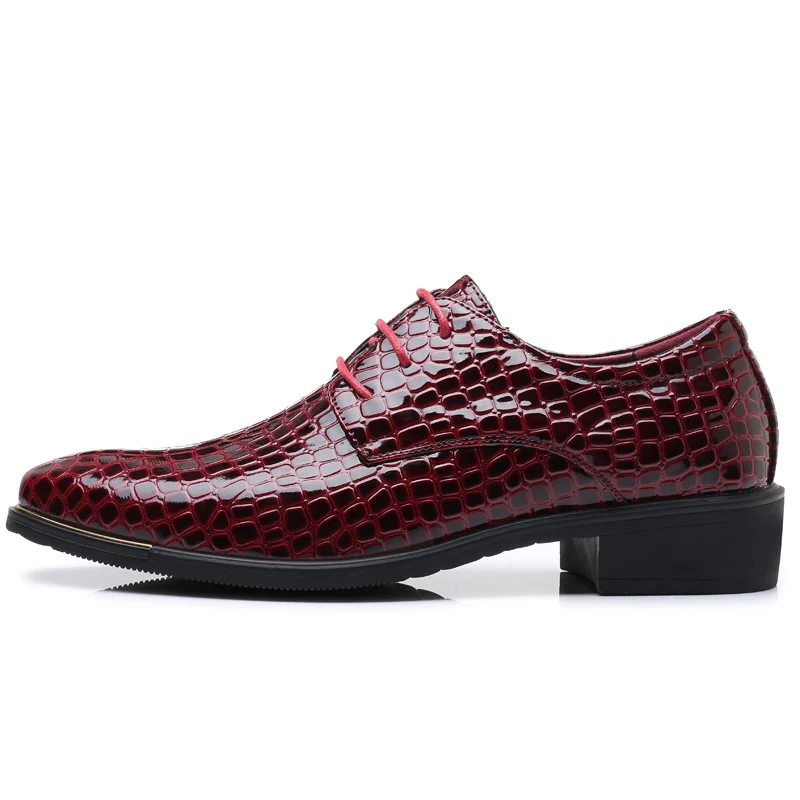 Baoluma 2018 Men Brogue Formal Shoes Low Top Mens Wedding Shoes