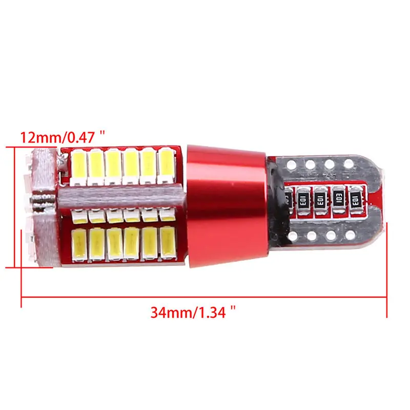 2X красный T10 T15 168 192 2825 W5W W16W 57 smd led CANBUS без ошибок автомобильный габаритный фонарь лампа стояночный указатель поворота