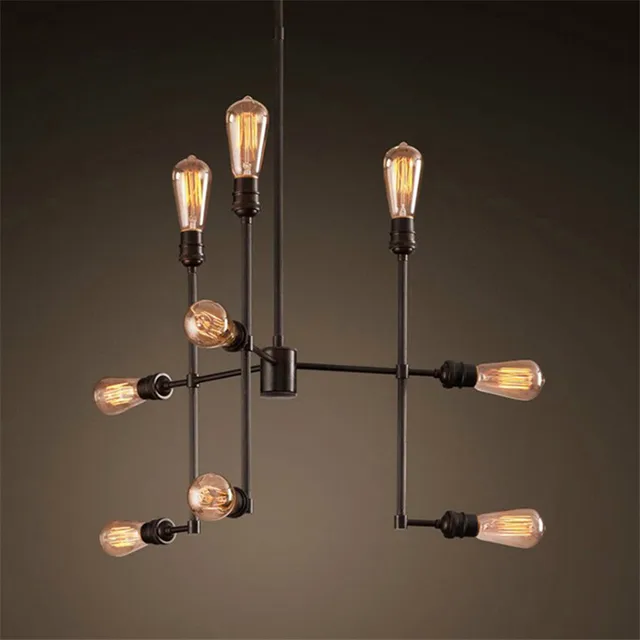 Retro Loft Pendant Lights With Edison Lamps Vintage Hanging Retro Loft Pendant Lights With Edison Lamps Vintage Hanging For Cafe Bar