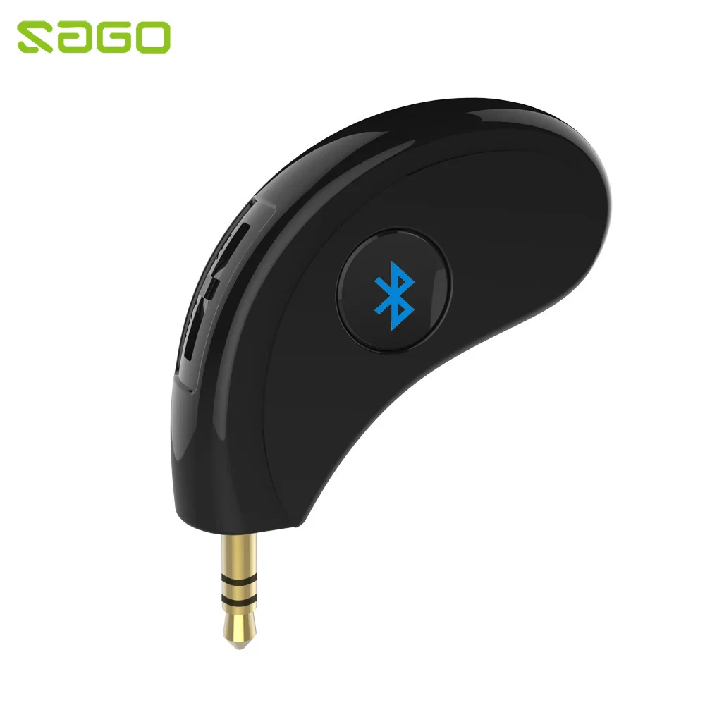 

Sago Bluetooth Receiver Aux Adapter 3.5mm Wireless Audio Stereo Output for Home Audio Music System A2DP Handsfree Calling kit