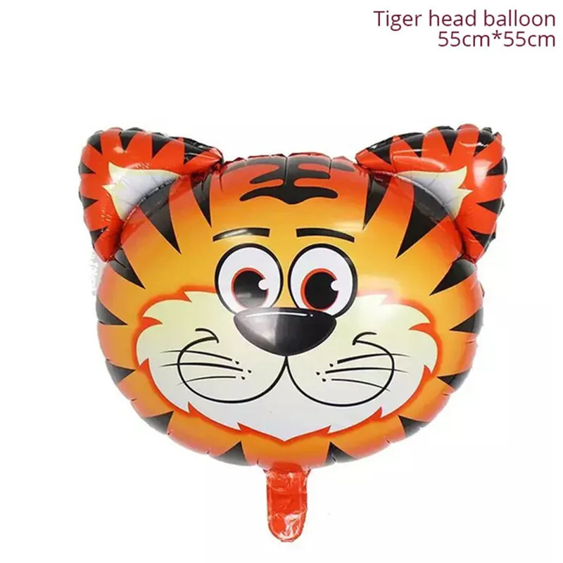 Jungle Party Supplies Birthday Party Decorations Kids Animal Safari Paper Plate Cup Balloons Baby Shower boy 1st Birthday Decor - Цвет: 1pcs balloon