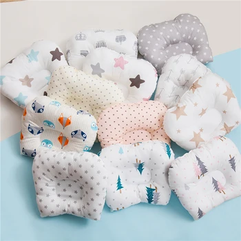 

2019 Cotton Baby Head Shaping Nursing Pillow Protection From Flat Head Breathable Infant Cartoon Pillows New