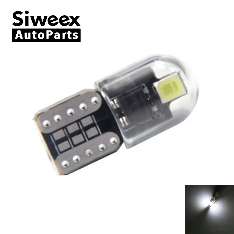 1 шт. 194 T10 w5w Светодиодная лампа 2835 2SMD стеклянная светодиодная боковая Клин для
