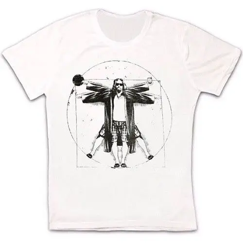 Мужская винтажная хипстерская футболка в стиле ретро Big Lebowski Vitruvian крутая