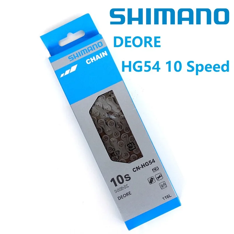 Discount Original SHIMANO DEORE HG54 116L 10 Speed Chain 30 Speed HG 54 XC DH MTB Mountain Bike Accessories 0 Discount Original SHIMANO DEORE HG54 116L 10 Speed Chain 30 Speed HG 54 XC DH MTB Mountain Bike Accessories 0