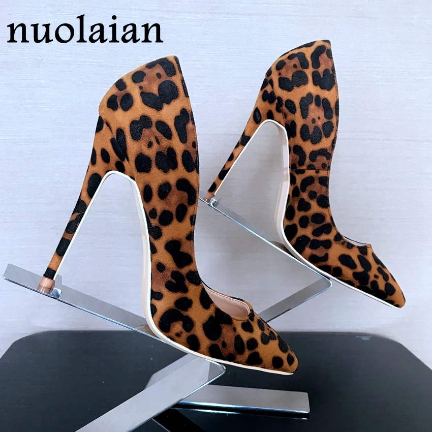 Leopard heels pumps Clearance