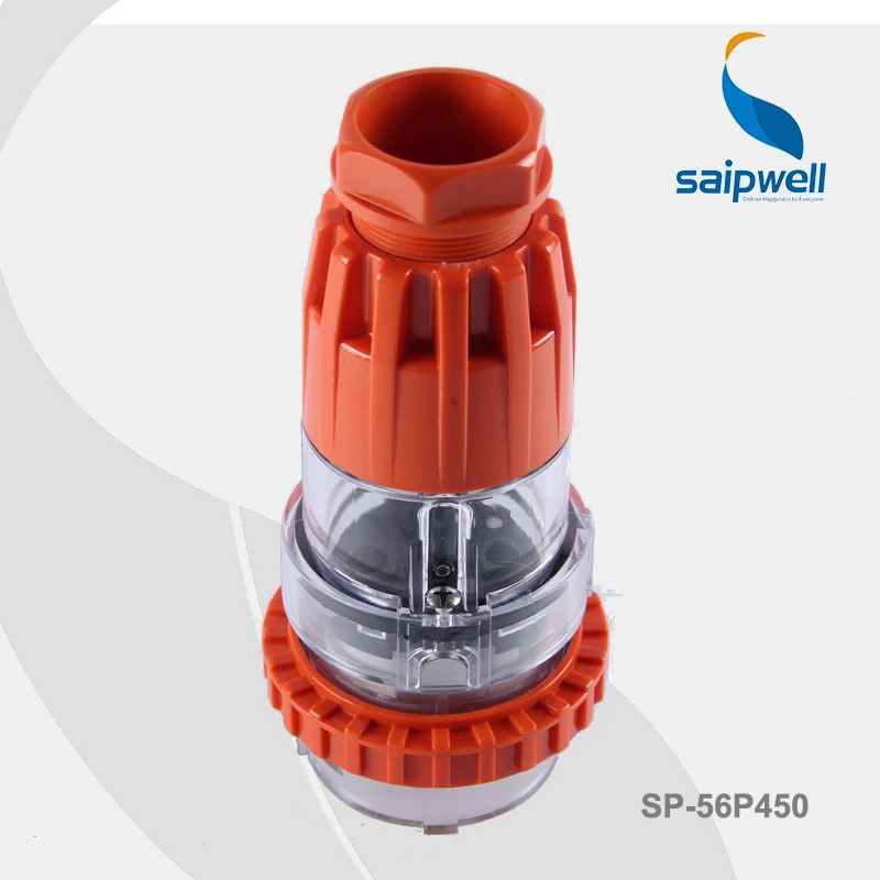 IP66 250V 50A 4P Saip/Saipwell High Quality European/Australian Industrial Male Electric Plug (SP-56P450) | Обустройство дома