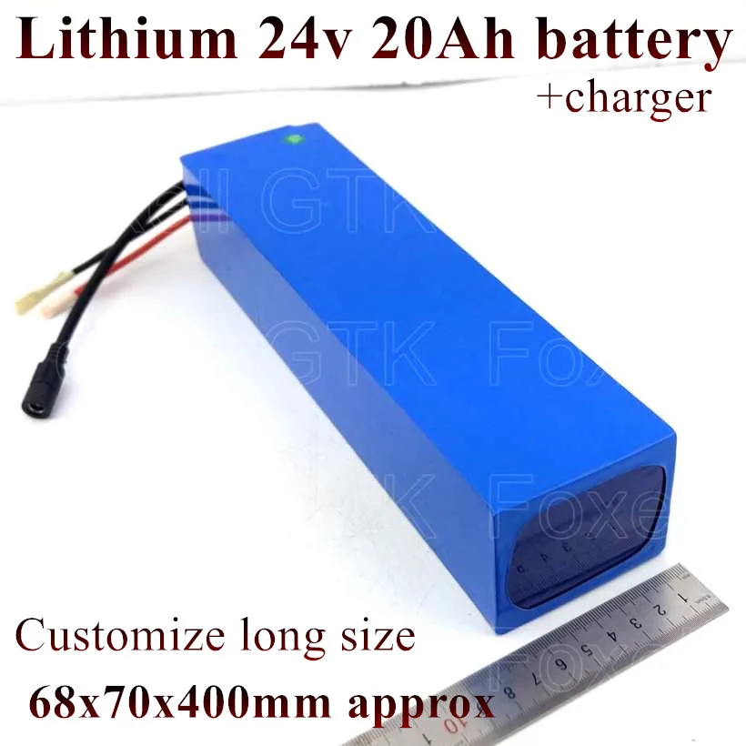 Aanpassen 24 v 20Ah lithium batterij super power li ion batterij 24 v 20ah  liion batterij 24 v 250 w 350 w 500 w motor + 2A charger|lithium  battery|li-ion batterybattery 24v 20ah - AliExpress