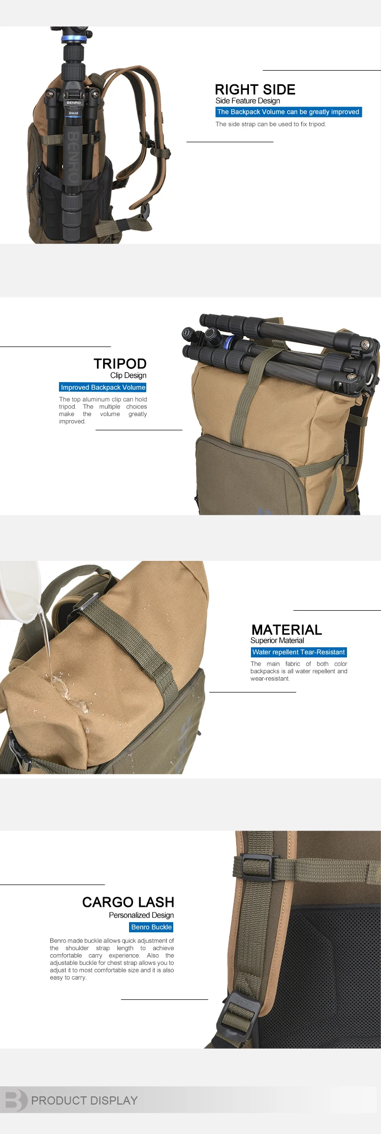 Benro INCOGNITO B100 B200 дорожный рюкзак для камеры, цифровой SLR рюкзак, мягкие плечи, водонепроницаемая сумка для камеры, видеокамера