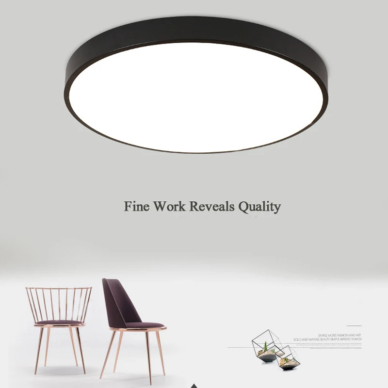 

LED Cold White Panel Light Ultra-thin 5cm Surface Ceiling Downlight 23CM/30CM Round Ceiling Lamps For Deroration Home Lighting