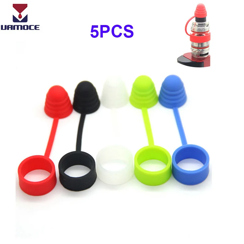 

5PCS/Pack Drip Tip Cap Silicone Vape Band Atomizer Dust Cap Electronic Cigarette Accessories Vaporizer RDA RDTA RTA