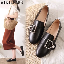 Повседневная женская обувь на плоской подошве; женские ботинки-лоферы на толстой подошве; ботинки "Харадзюку" кожаные туфли женская обувь на высоких каблуках; sapato feminino bayan ayakkabi; sapatos; buty