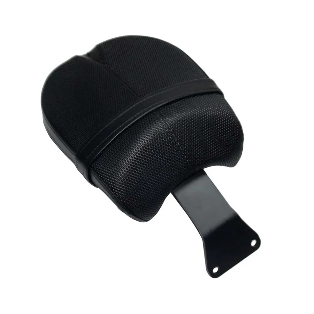 Black Leather Passenger Motorcycle Rear Seat Cover Pillion For 2017
