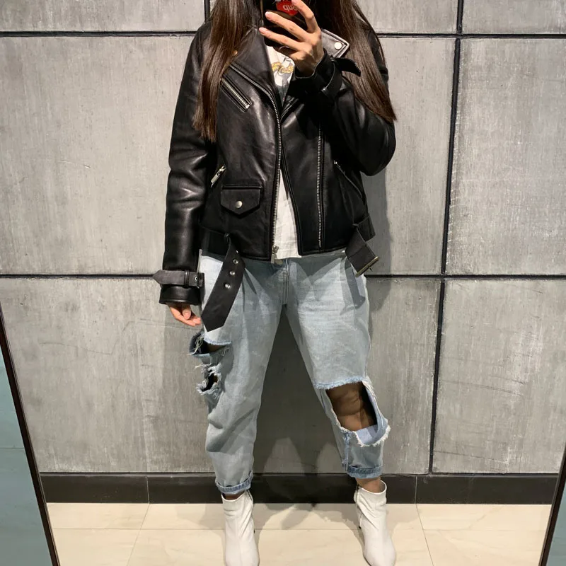 

ladies real leather jacket women genuine leather jacket
