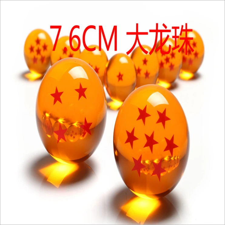 7.5CM 7cm big size 1 2 3 4 5 6 7 star dragonball dragon ball crystal balls z action figures ...