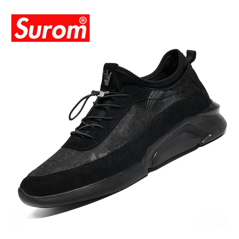 

SUROM 2018 Spring Summer Casual Shoes Lightwight Breathable Comfortable Footwear Brand Men Fashion Sneaker Zapatillas Hombre