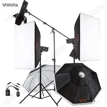 

HE-600D Flash high power 600W flash softbox Photographic lamp Set Photo Studio kit CD50 T02